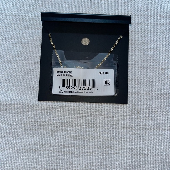COACH Pave Signature 'C' Necklace - Gold NWT - Picture 3 of 5